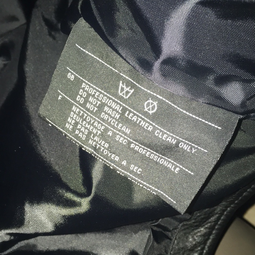 Black Harley Davidson Leather Vest. Vintage. - Picture 6 of 6